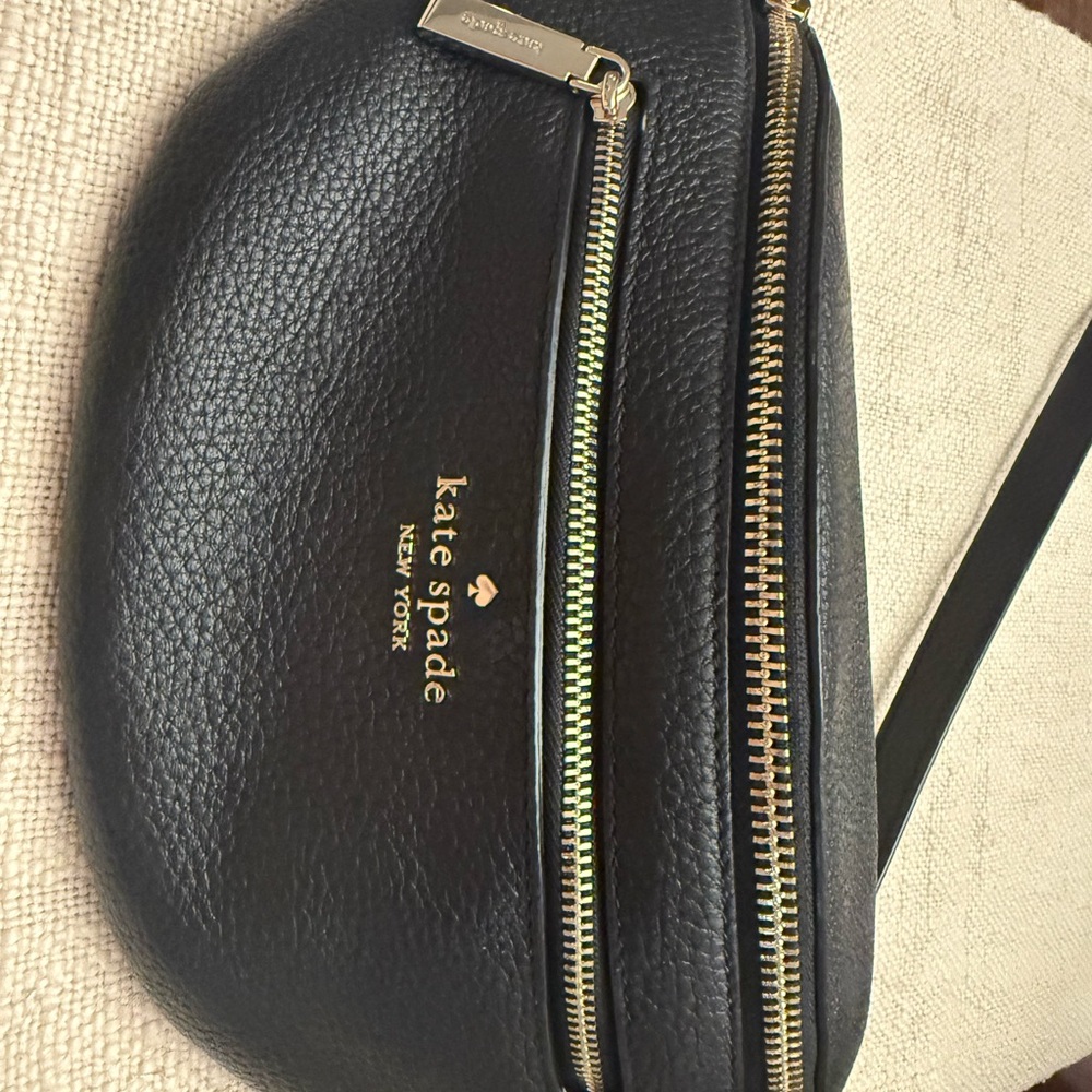 Kate Spade Black Pebbled Leather Crossbody Bag